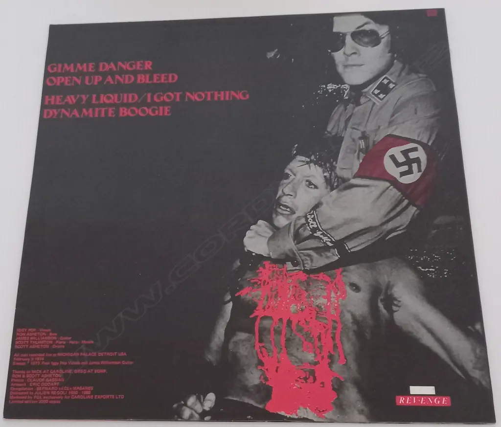 Iggy and The Stooges, Gimme Danger, (Pink Vinyl) Image 1++